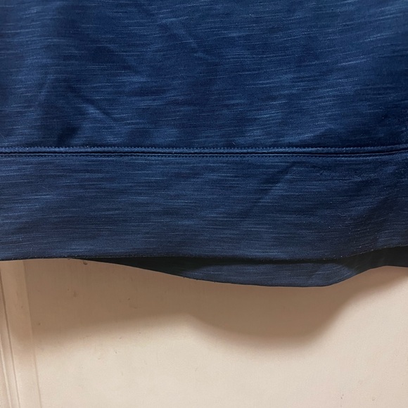 Men’s Ariat Team Logo 1/4 Zip Sweatshirt Pullover. Indigo Heather Blue. X-Large - Picture 5 of 9